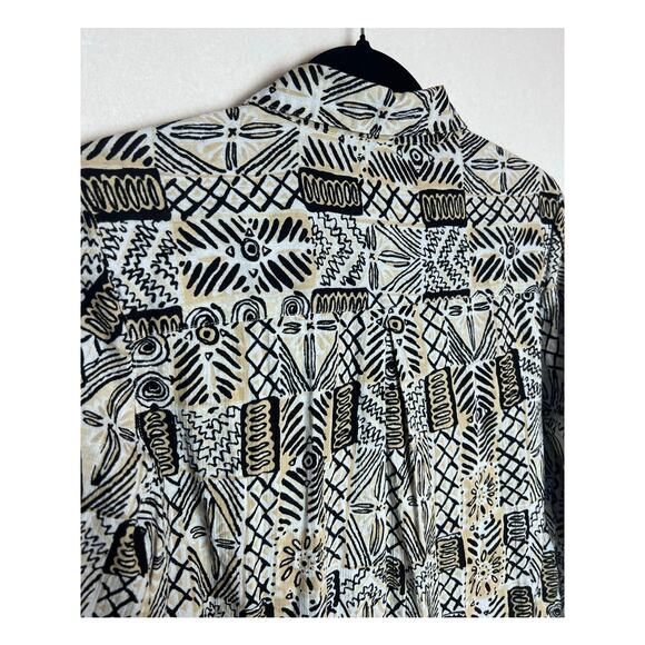 Appleseed's Petite Button Up Floral Print Adjustable Sleeve Blouse Size PS - Picture 9 of 10